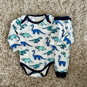 🦕 Kids Dinosaur PJs - Blue and Teal